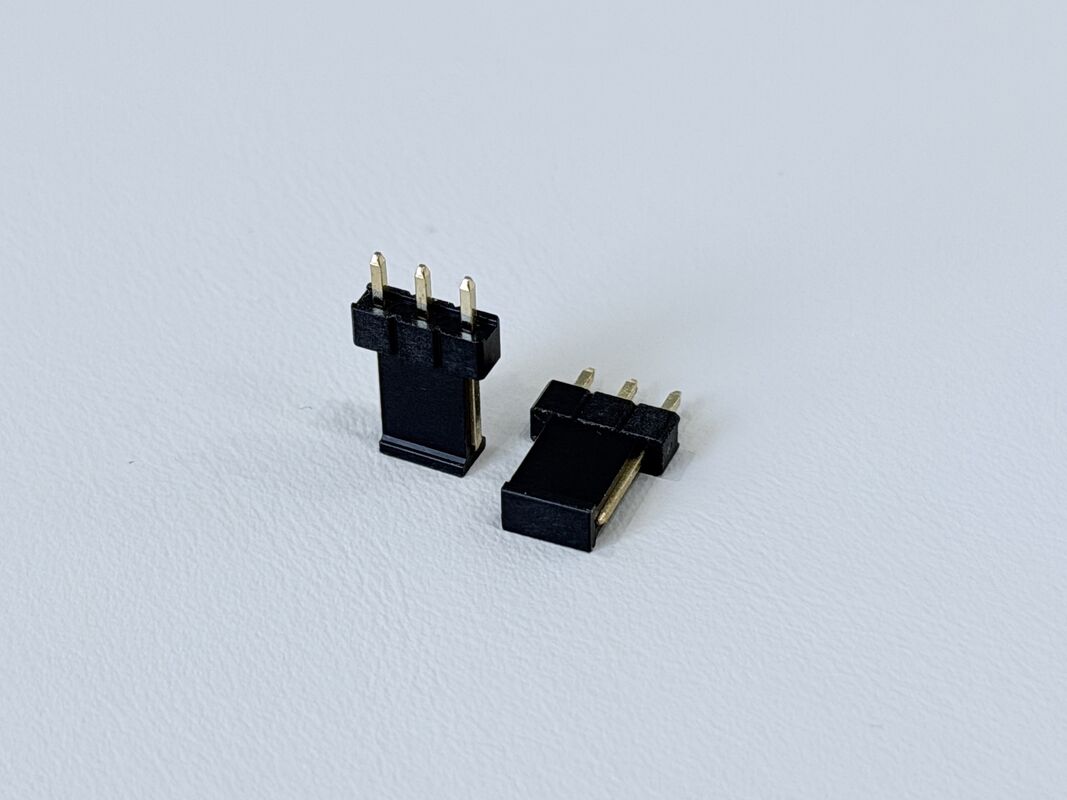 2.54mm Pitch 1×3 Single-Row Pin Header, Gold-Plated PCB Electronic Electrical Terminal Connector for Signal & Power Transmission
