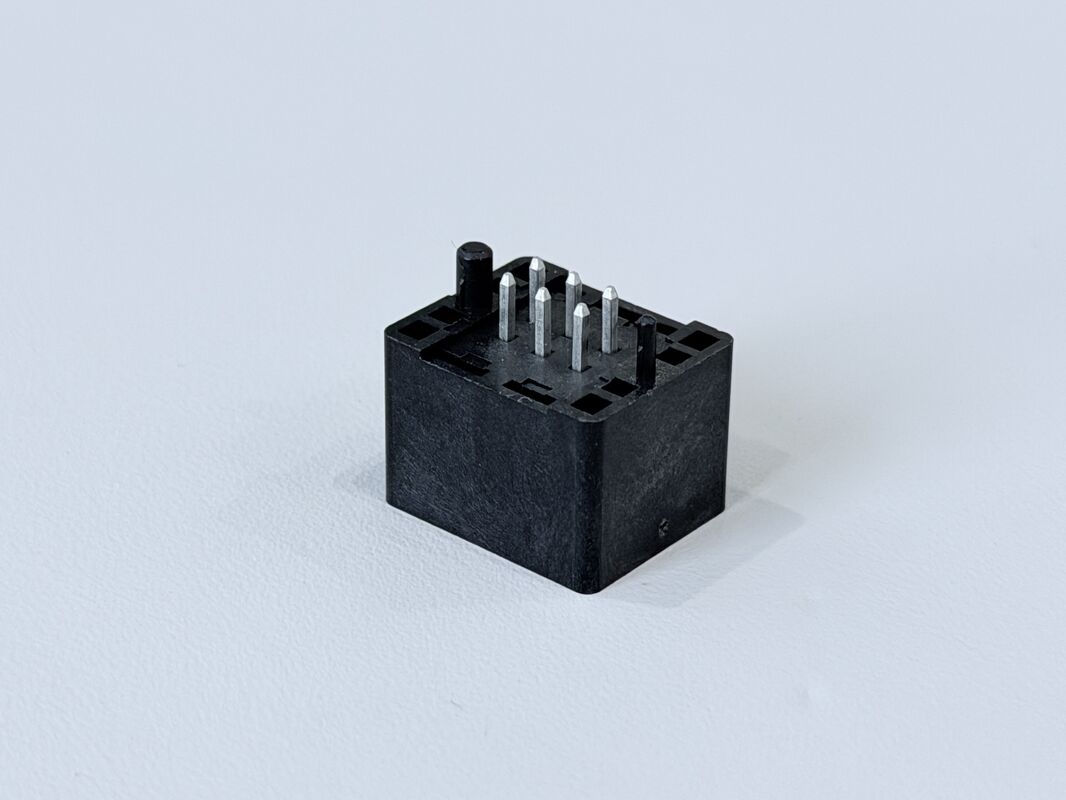 2.54mm Pitch 2×3 DIP PCB Connector, 6-Pin Vertical Electronic Terminal Connector, PA9T High-Temperature Housing, Copper Alloy Contacts, 5A Power & Signal Pin Header Connector