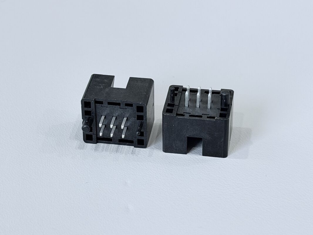 2.54mm Pitch 2×3 DIP PCB Connector, 6-Pin Vertical Electronic Terminal Connector, PA9T High-Temperature Housing, Copper Alloy Contacts, 5A Power & Signal Pin Header Connector