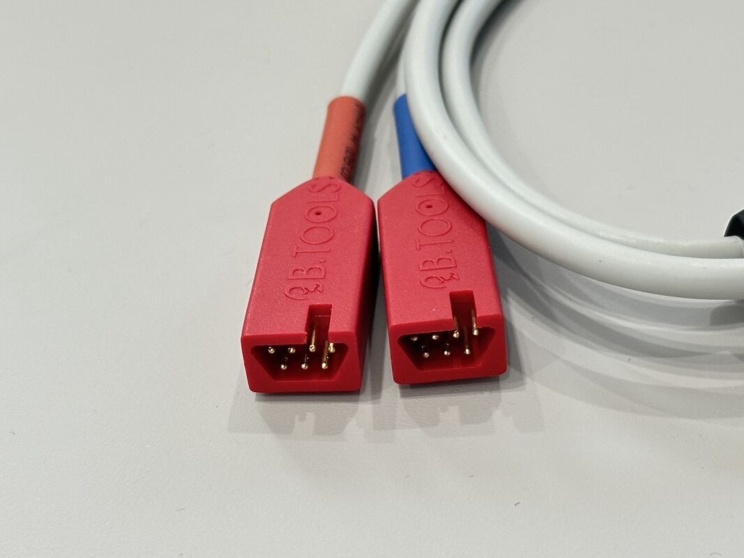 Power test cable connector with dual safety banana plugs to DC power socket, electrical wire harness for battery charger, inverter, solar system and lab equipment