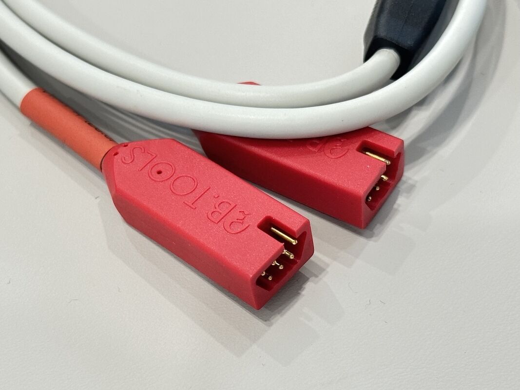 Power test cable connector with dual safety banana plugs to DC power socket, electrical wire harness for battery charger, inverter, solar system and lab equipment