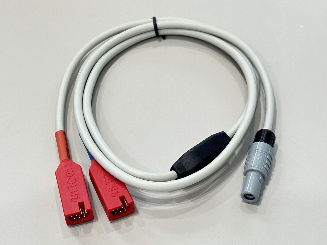 Power test cable connector with dual safety banana plugs to DC power socket, electrical wire harness for battery charger, inverter, solar system and lab equipment