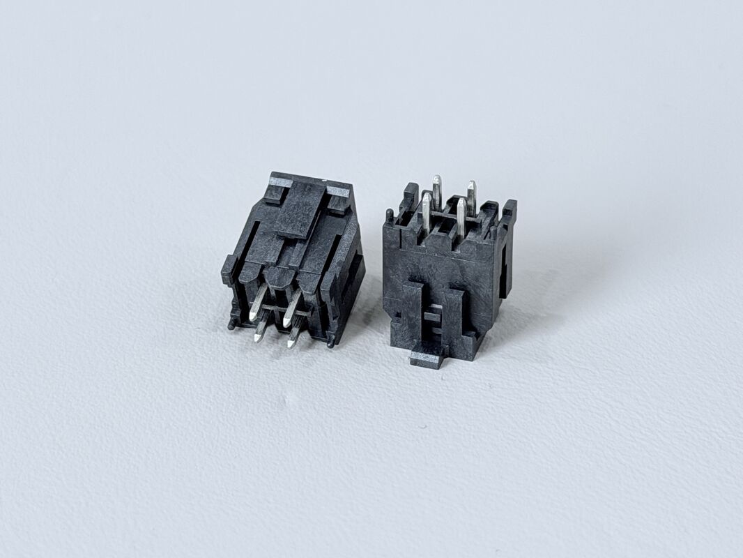 Micro-Fit 3.0 Dual-Row Straight Pin Header Connector for 2×2Pin, 3.0 Pitch, Tin-Plated, PCB Through-Hole Type electronic terminal signal power customization Tyco Amphenol Standard