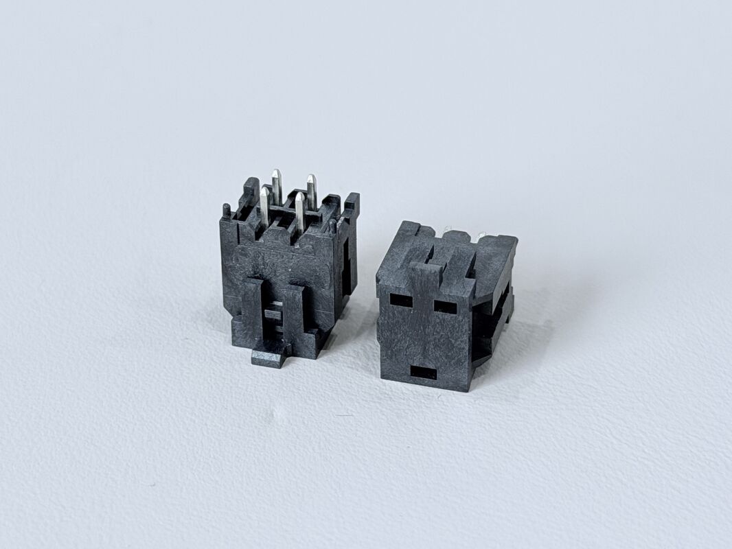 Micro-Fit 3.0 Dual-Row Straight Pin Header Connector for 2×2Pin, 3.0 Pitch, Tin-Plated, PCB Through-Hole Type electronic terminal signal power customization Tyco Amphenol Standard