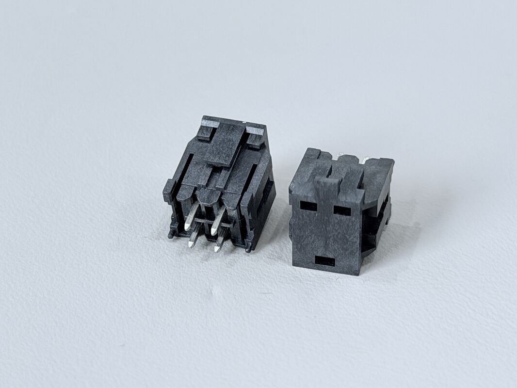 Micro-Fit 3.0 Dual-Row Straight Pin Header Connector for 2×2Pin, 3.0 Pitch, Tin-Plated, PCB Through-Hole Type electronic terminal signal power customization Tyco Amphenol Standard