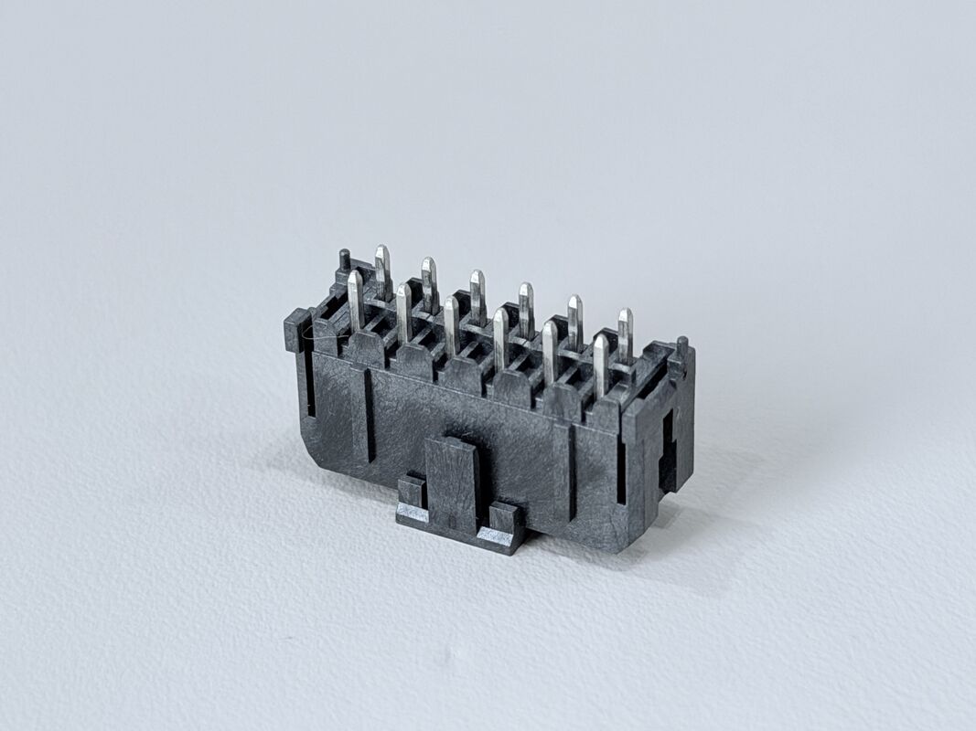 Micro-Fit 3.0 tyco Pin Header 3.0mm Pitch 2×6 Vertical PCB Power & Signal Connector with Peg, Tin-Plated Terminals for IDC Wire Harness, Automotive & Server