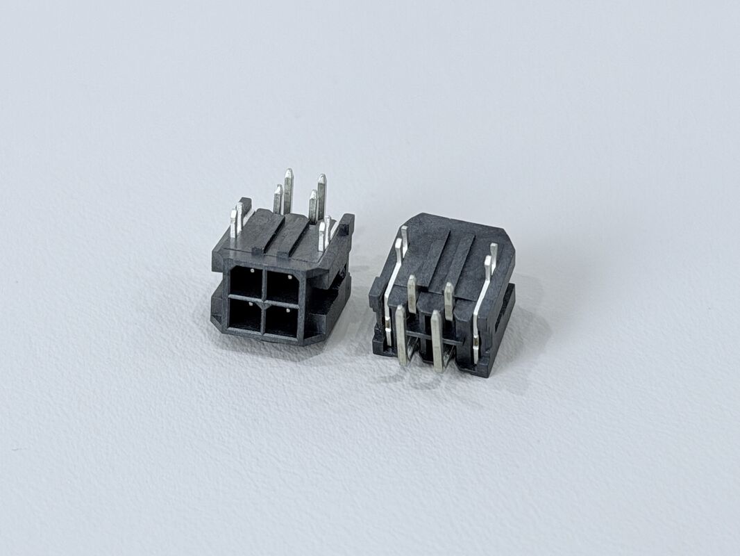 Micro-Fit 3.0 2x3 Pin Header Connector, 3.00mm Pitch Side Entry PCB Power Signal Connector, Tin-Plated Through-Hole Terminal for Automotive, Industrial and Server Applications