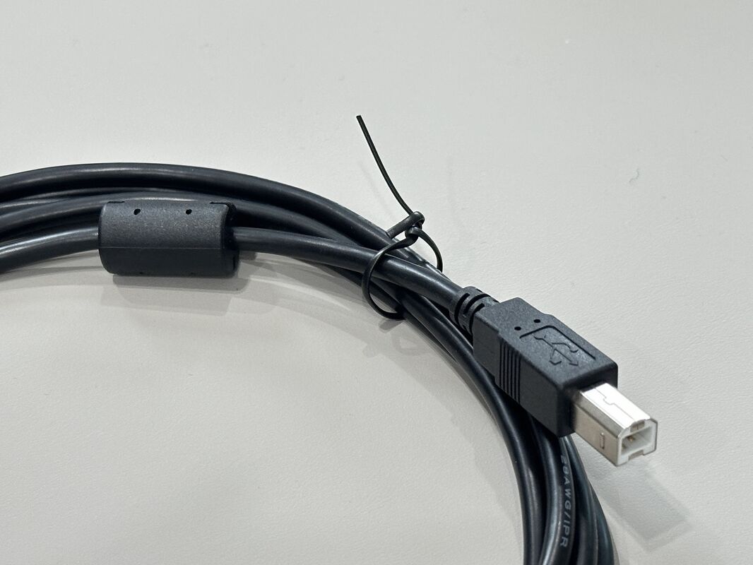 High-speed USB Type A to Type B connector cable for printer, scanner, server, and industrial equipment signal transmission with ferrite core and reliable power supply