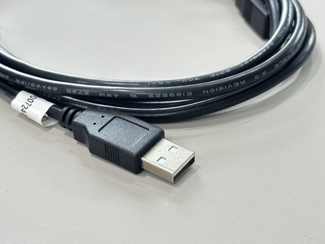 High-speed USB Type A to Type B connector cable for printer, scanner, server, and industrial equipment signal transmission with ferrite core and reliable power supply