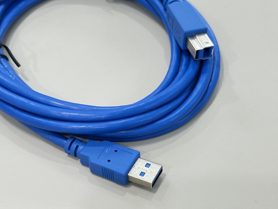 USB 3.0 A to B connector cable high speed electronic wire harness for printer scanner external HDD power and signal transmission customization industrial devices applications