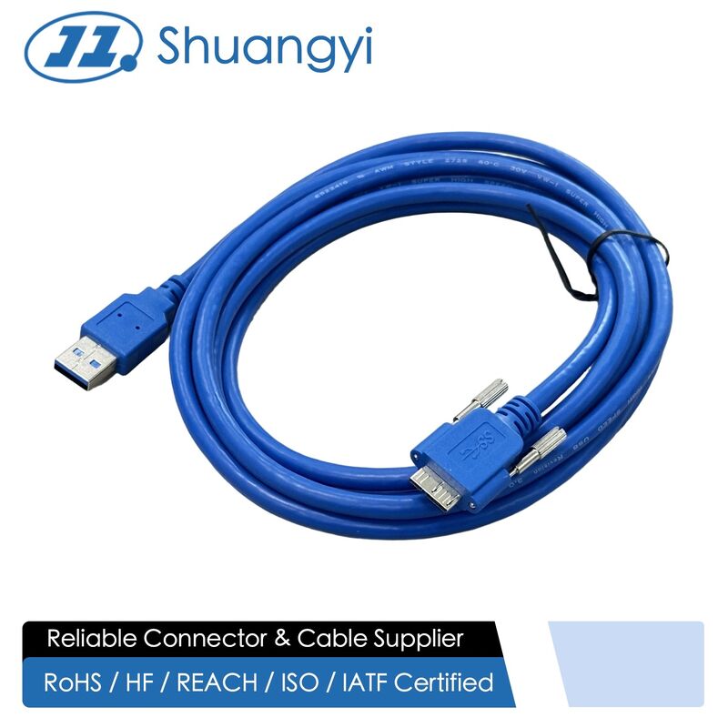 USB 3.0 A to Micro B connector cable high speed electrical wire for external HDD data transmission, power supply, server storage devices, customization industrial electronic applications