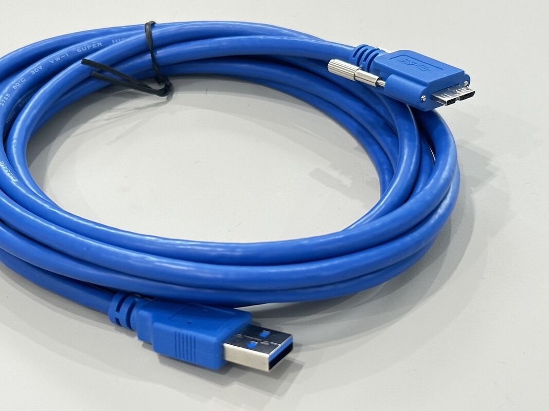 USB 3.0 A to Micro B connector cable high speed electrical wire for external HDD data transmission, power supply, server storage devices, customization industrial electronic applications