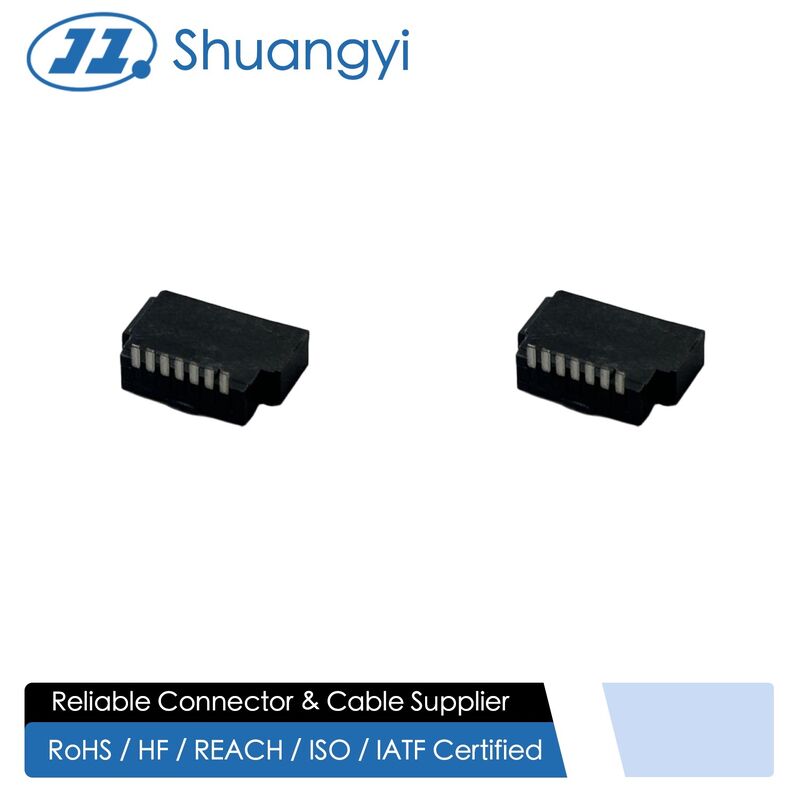 SATA 7-Pin Female Right-Angle Electrical Connector, Solder Type Cable Terminal, High-Reliability Data Transmission Connector for HDD/SSD, Server, Industrial PCB Customization Power&Signal Wire Harness