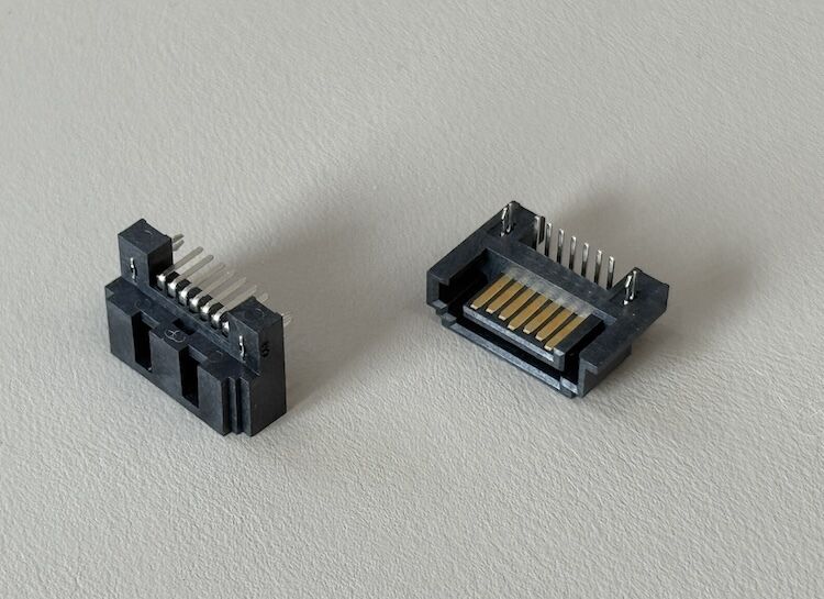 High board to board PCB connector 1.27mm pitch gold plated male terminals electrical signal connector for industrial control modules, server transmission, automotive electronics customization harness