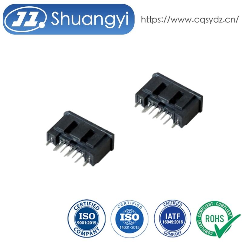7 Pin SATA 1.27mm pitch male PCB connector, right angle through hole gold-plated signal terminals, customization for server storage, industrial electronic power transmission applications systems
