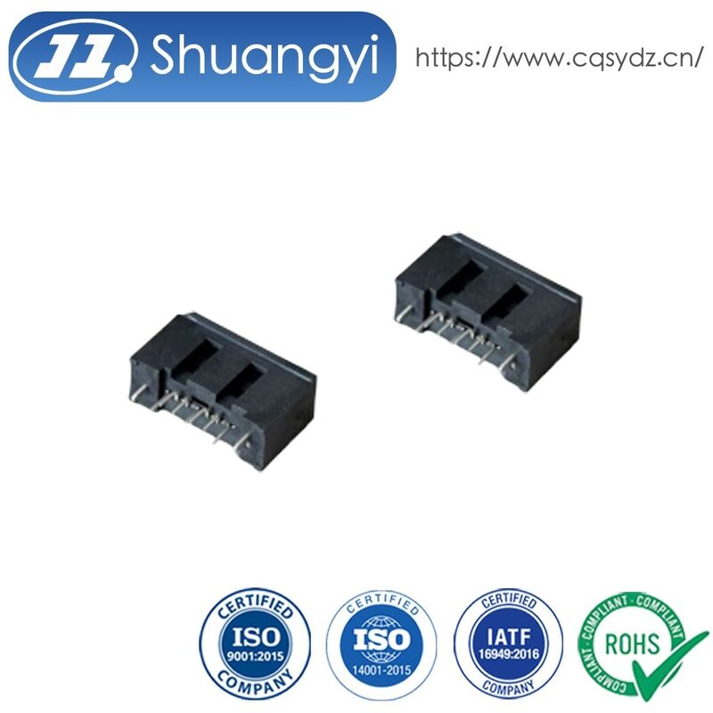 2.54mm PCB Female Connector 10 Pin Right Angle Gold-Plated Terminals for Board-to-Wire Power Signal Transmission in Automotive, Server, Industrial Control, and Custom Electronic Applications