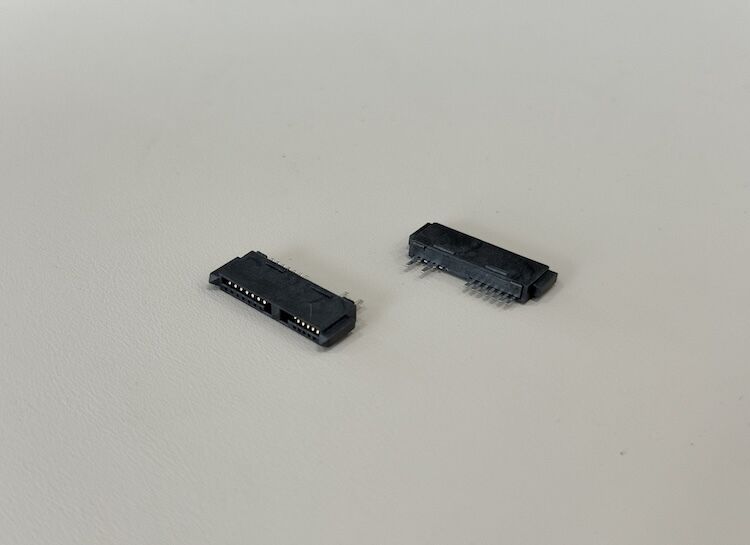 SATA 13-Pin Female Connector, Wire Solder Type, PCB Mount Electrical Signal Power Connector for HDD SSD Storage, Server Transmission, Custom Harness and Cable Assemblies