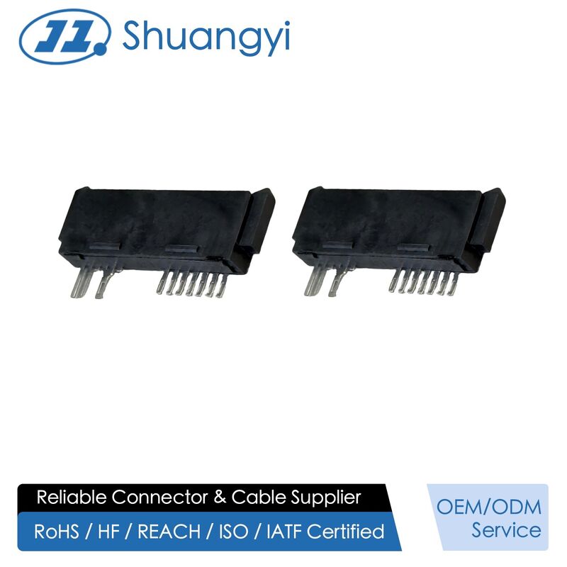 High-reliability 13-Pin SMT PCB connector, gold-plated electronic signal/power connector for storage device, server transmission, industrial control, customization wire harness mating Connector