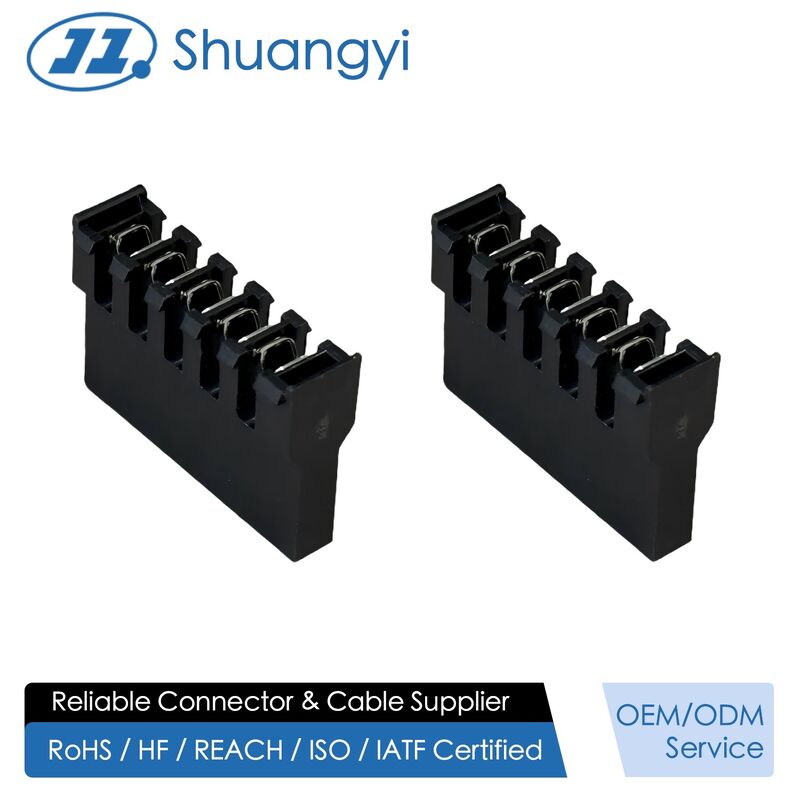2.54mm pitch IDC female terminal connector 6-pin wire to board electrical electronic signal power PCB connector customization for automotive industrial server control harness systems