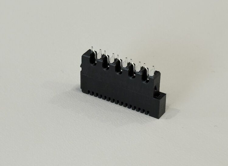 2.54mm Pitch 5 Pin IDC Female Wire to Board Electrical Signal Connector, Tin Plated Terminals, Customization for PCB, Automotive, Industrial Control and Server Power Applications