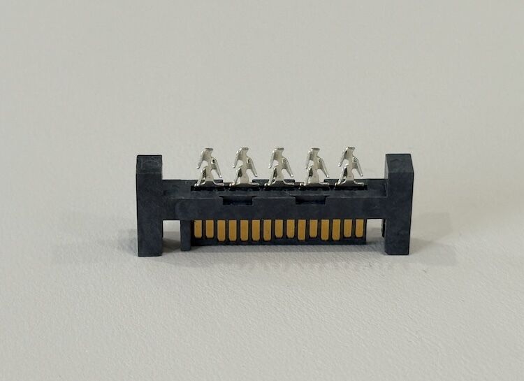 2.54mm Pitch 5 Pin IDC Female Wire to Board Electrical Signal Connector, Tin Plated Terminals, Customization for PCB, Automotive, Industrial Control and Server Power Applications