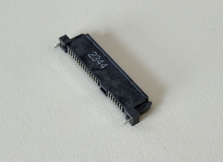 1.27mm pitch SATA C22F 86-pin female PCB connector gold-plated contact storage connector for SSD HDD server signal transmission customized power and data interface solutions for industrial application