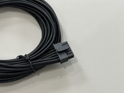 Custom PSU power connector cable, 8 pin male female wire harness, sleeved electrical terminals, server GPU transmission, high current electronic connector for modular power supply