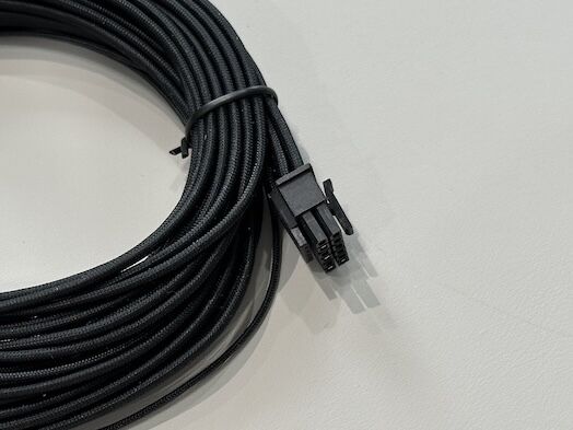 Custom PSU power connector cable, 8 pin male female wire harness, sleeved electrical terminals, server GPU transmission, high current electronic connector for modular power supply