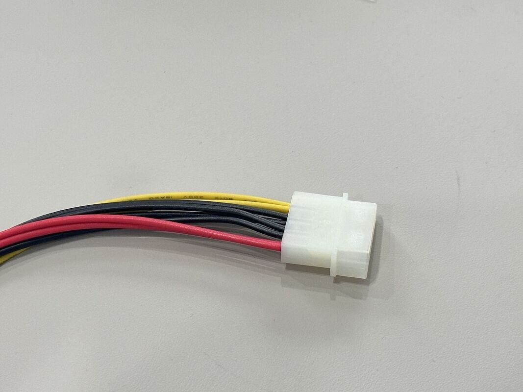 Product Title (≈25 words) 4pin power splitter connector cable, male to dual female wire harness, electrical terminals for PSU, SATA,automotive, internal computer power transmission customization