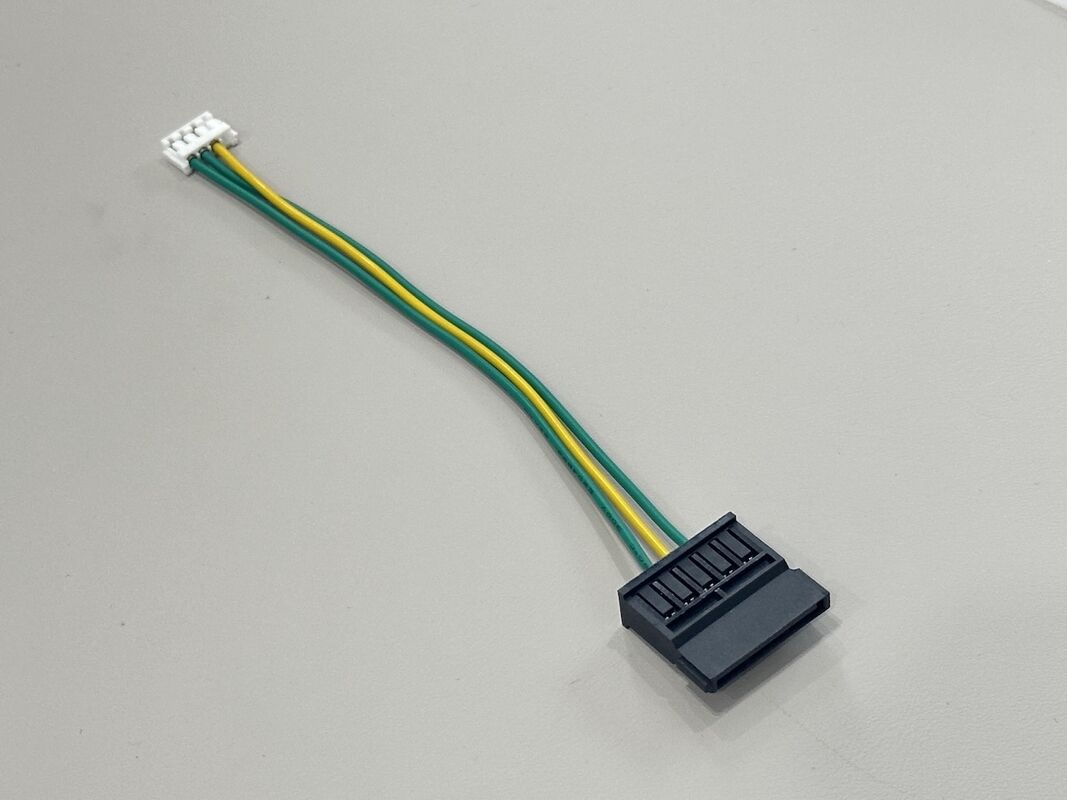 SATA power to 4-pin PCB connector wire cable, signal and power transmission harness, female terminals, customized pitch cable for server, industrial control and automotive devices