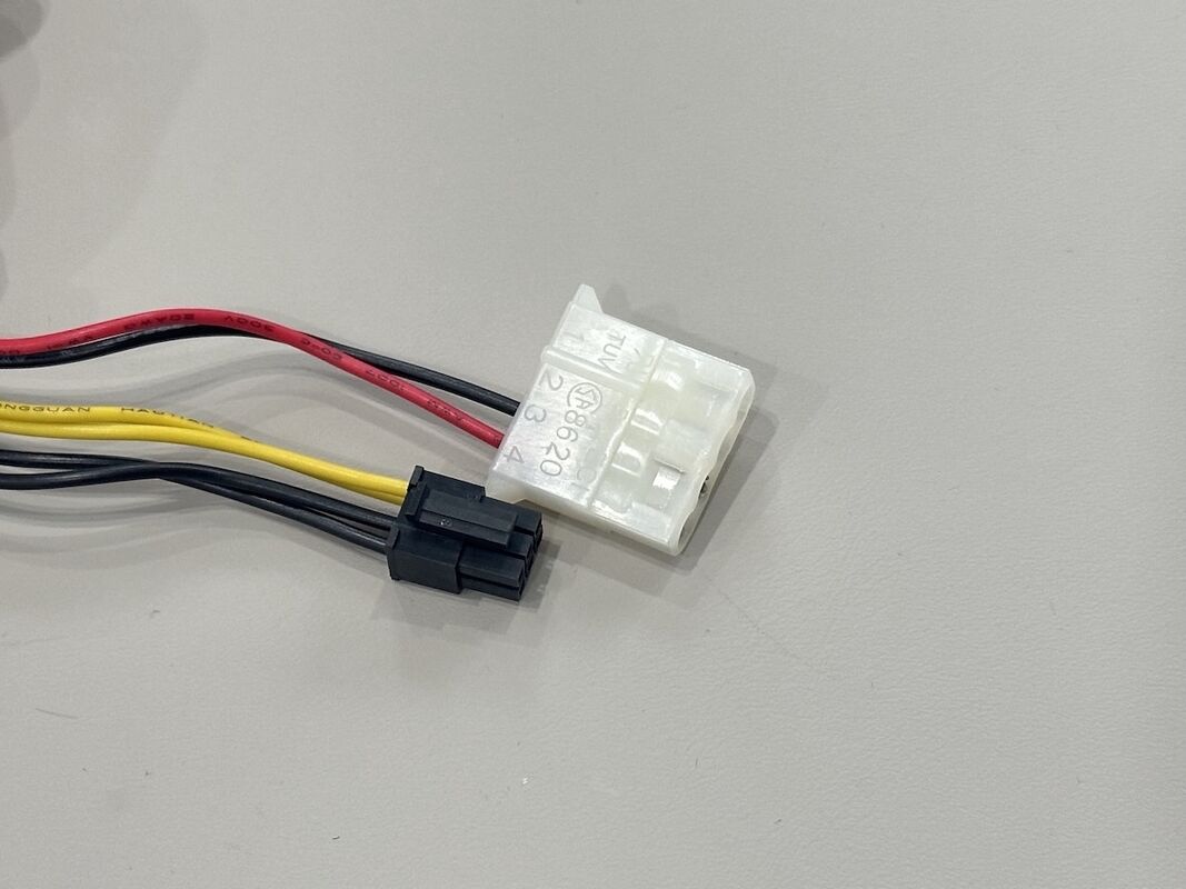 Power connector cable SATA 15 pin to 4-pin Molex and 6-pin PCIe adapter, electrical wire terminals for server PSU, automotive electronic power transmission customization