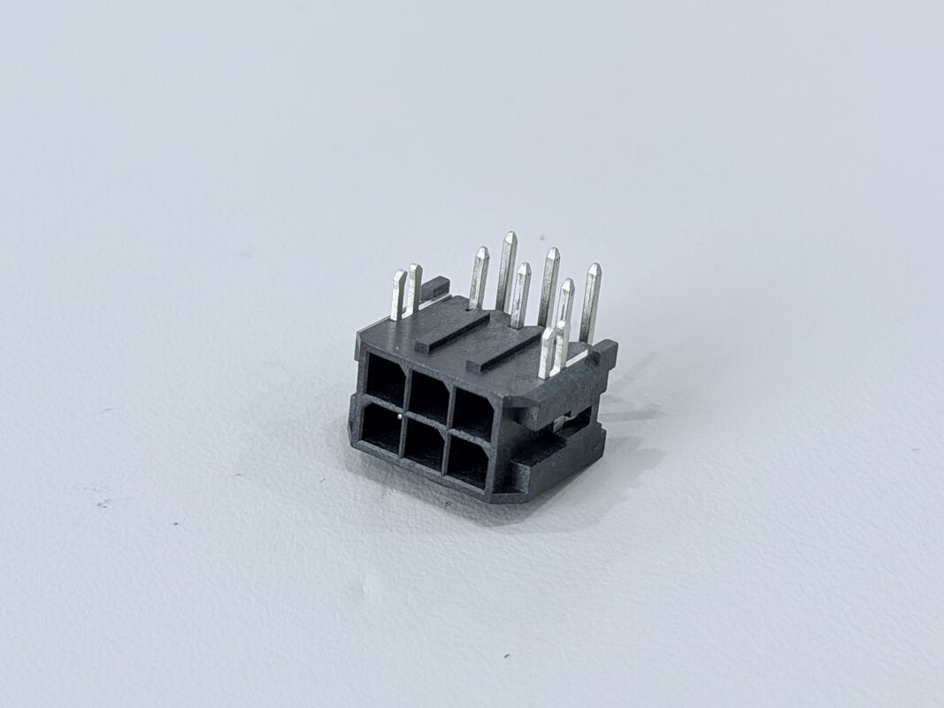 Micro-Fit 3.0 2x3 Pin Header Connector, 3.00mm Pitch Side Entry PCB Power Signal Interface for Automotive, Industrial Control, Server Supply Equipment, Customization Available