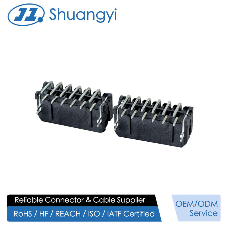Micro Fit 3.0 2x6 Pin Header Connector, 3.00mm Pitch Side Entry PCB Power Signal Interface for Automotive Control, Industrial Automation, Server Hardware