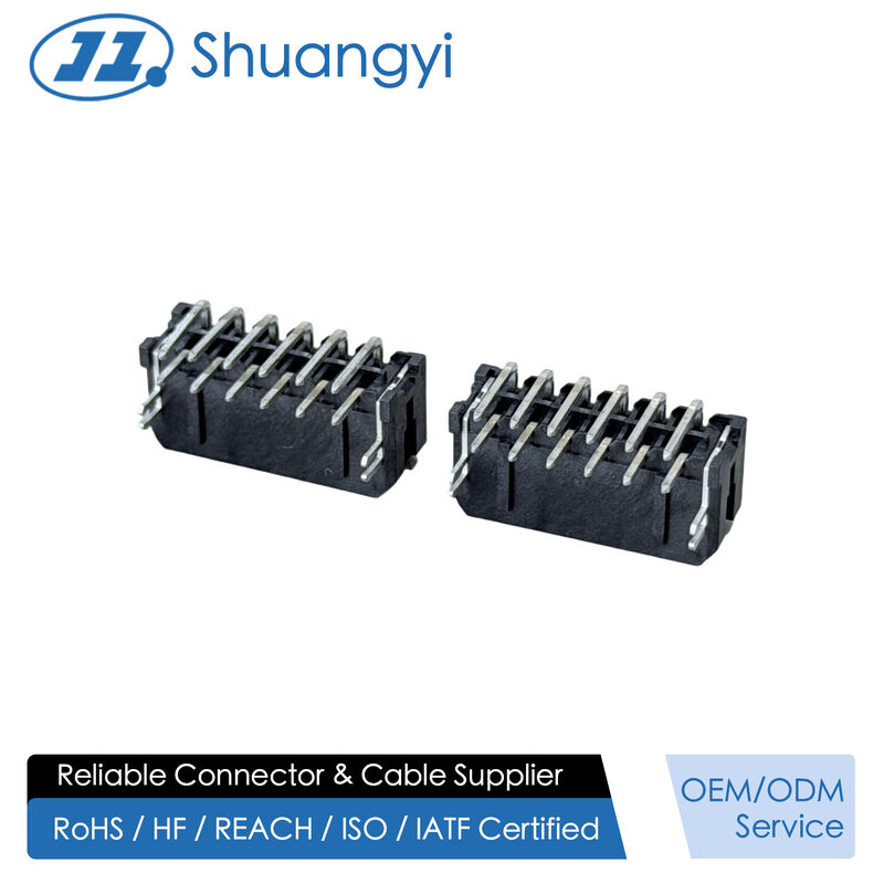 Micro Fit 3.0 2x6 Pin Header Connector, 3.00mm Pitch Side Entry PCB Power Signal Interface for Automotive Control, Industrial Automation, Server Hardware