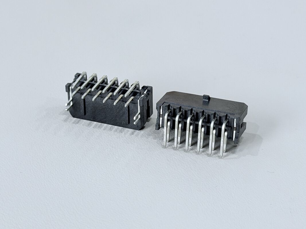 Micro Fit 3.0 2x6 Pin Header Connector, 3.00mm Pitch Side Entry PCB Power Signal Interface for Automotive Control, Industrial Automation, Server Hardware