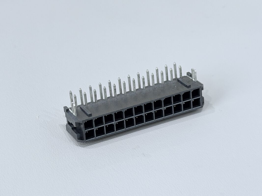 Micro Fit 3.0 2x12 Pin Header Connector, 3.00mm Pitch Side Entry PCB Power Signal Interface for Automotive Control, Industrial Automation, Server Hardware