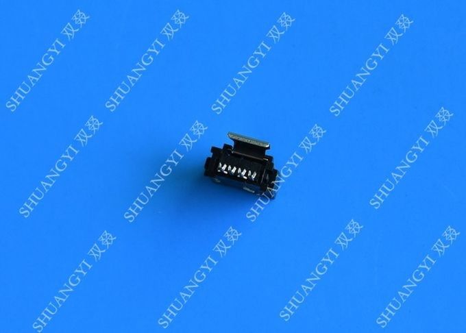 1.5 Amp SMT Black Micro SATA Hard Drive Power Connector 6 Pin Crimp Type