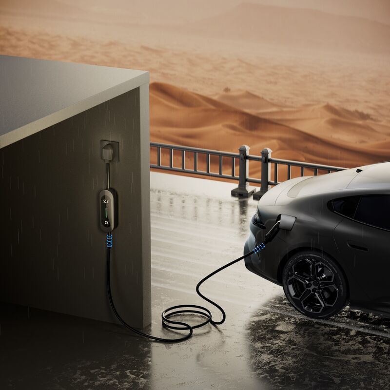 Shuangyi Portable EV Charger 3.5–7kW Type 2, new energy Charging GB/T, EU US CCC, Type 1 type 2Adjustable Current IP66