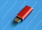 Red USB 3.1 Type C Male to Micro USB 5 Pin Micro USB Slim For Cell Phone supplier