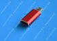Red USB 3.1 Type C Male to Micro USB 5 Pin Micro USB Slim For Cell Phone supplier