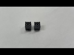 Dual Row 2*2 Black Zn-Line Pin Header Tin 100u'' Plated Terminals